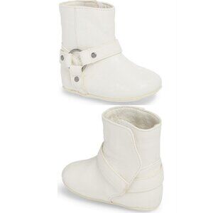 NIB FRYE Baby Harness Boots, Size 3 (6-9 Months) White Infant Shoes